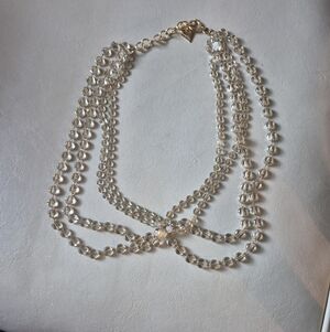 Seraphine Gold and Clear Crystal Necklace